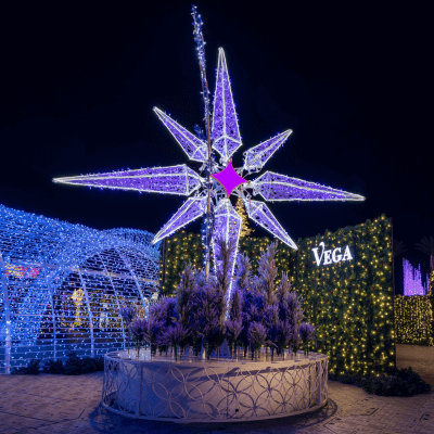 Original Story: Santa's Magic Timepiece. The World's Largest Holiday Light Maze