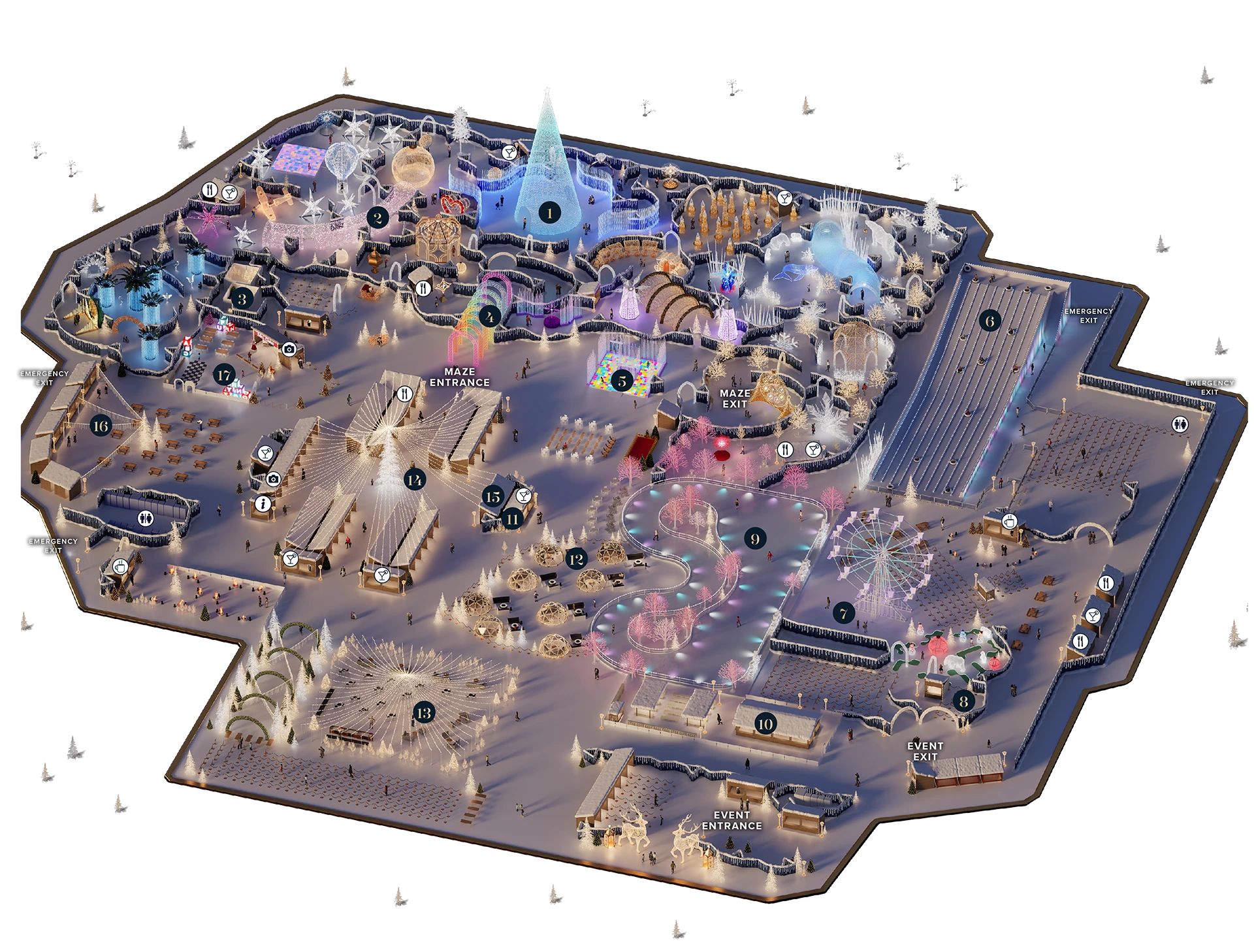 ENC25_LAX_SMT_SiteMap_mobile_1080 Enchant Los Angeles - Map - Best Holiday Events