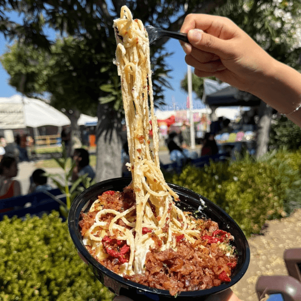 Holiday sweets and gourmet snacks available at the Enchant Village.